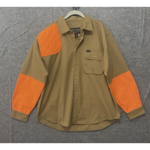 Sportsmans Warehouse Shooting‎ Shirt Mens XL Brown Orange Hunting